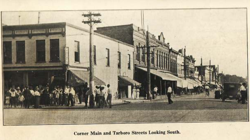 Corner of Main & Tarboro Streets, Rocky Mount, NC ca1914